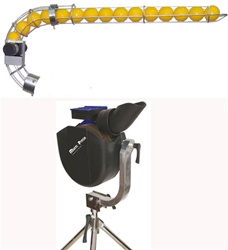 Cimarron Baseball Softball Fastball Curveball Pitching Machine + Autofeeder